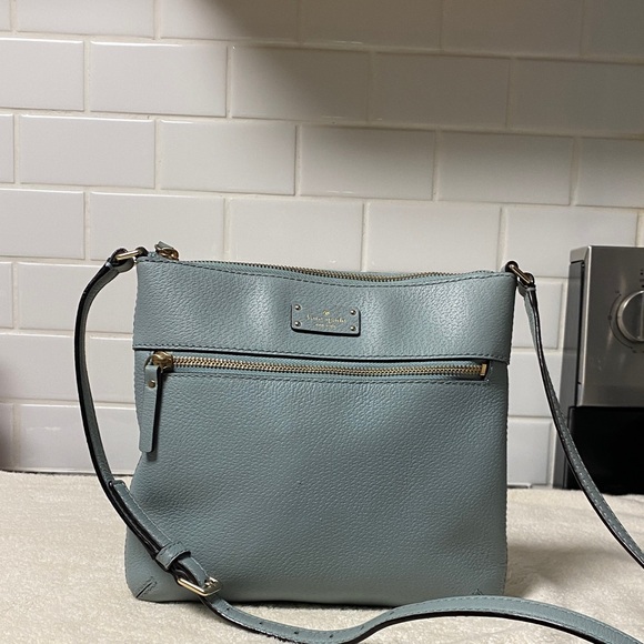 kate spade Handbags - Kate Spade Leather Light Blue Crossbody Bag